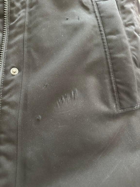 Customer photo for "I would not buy this jacket again"