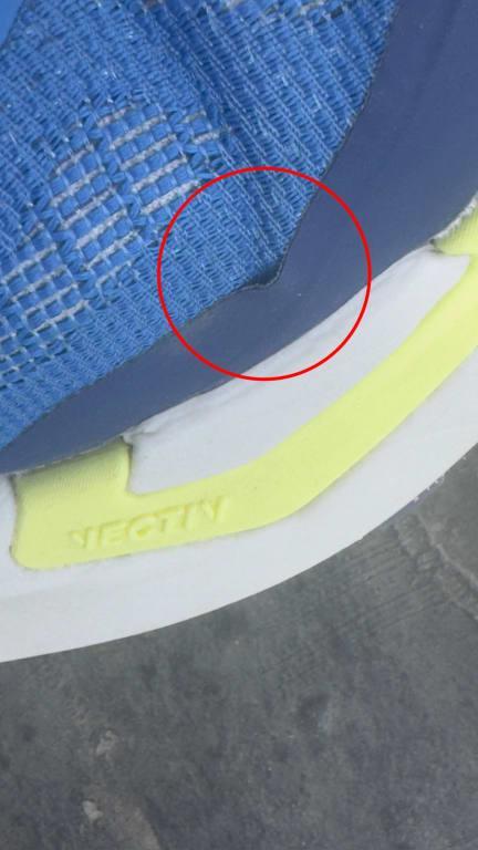 Customer photo for "Very poor quality, I will not buy these shoes again"