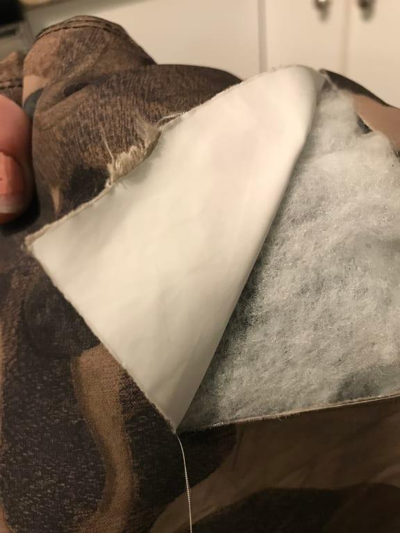 Customer photo for "Poor material"
