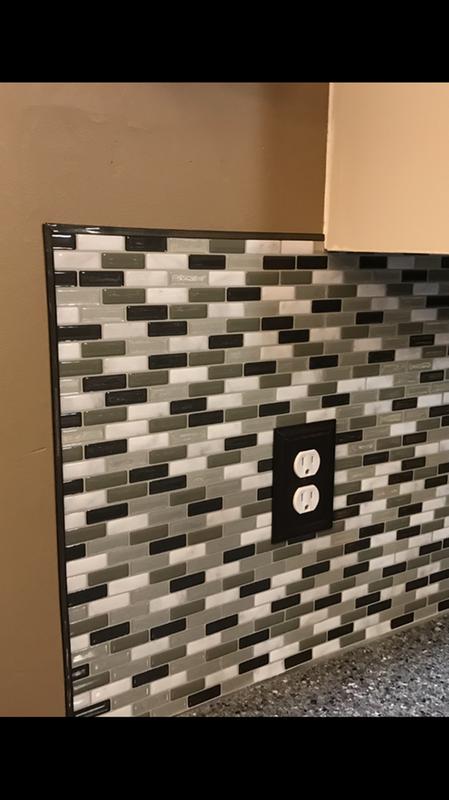 Smart Tiles Smart Edge Panella Peel and Stick Finishing Edge Backsplash