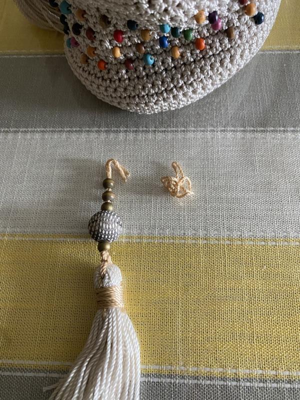 The Sak Sayulita Crocheted Mini Drawstring Handbag QVC