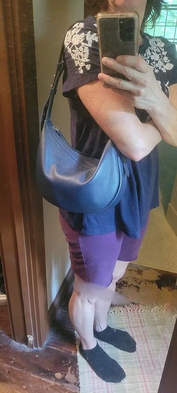 Customer photo for "Love my new bag! Indigo"