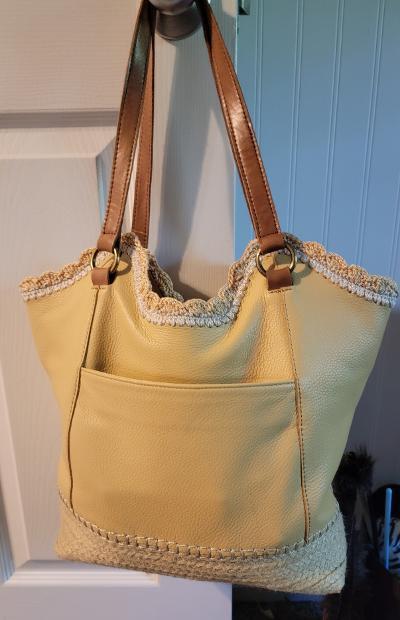 Women s Sierra Leather Shopper Bag Macy s