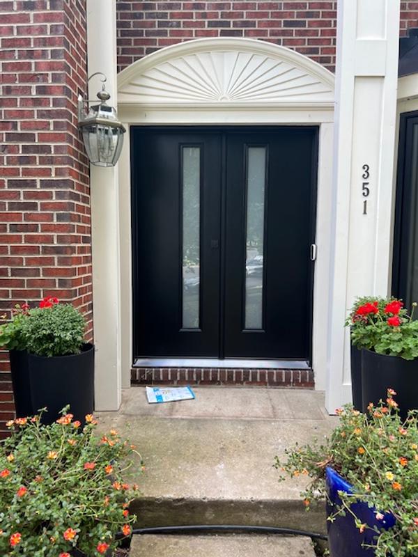 Front Door with Sidelights that Open - Etched Glass Doors Florida