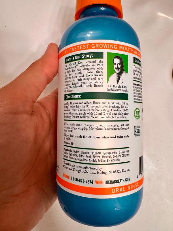 Fresh Breath Oral Rinse | Icy Mint | TheraBreath