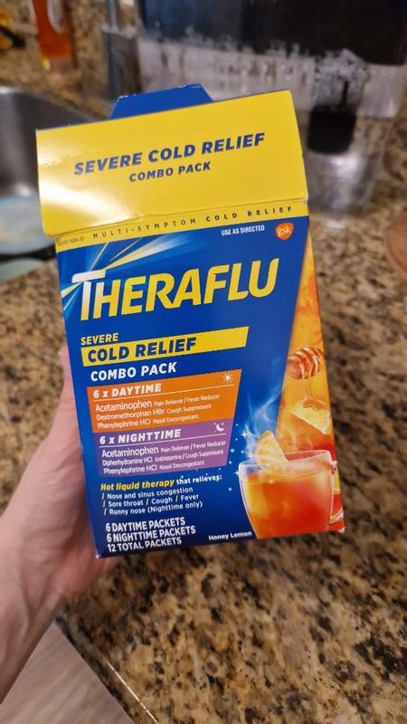 Kroger® NiteTime Honey Lemon Flavor Flu + Severe Cold & Cough Packets, 6 ct  - Kroger