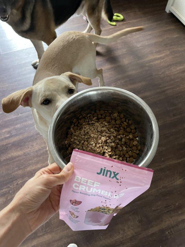 Shop Premium Sweet Potato and Beef topper For Dogs Jinx