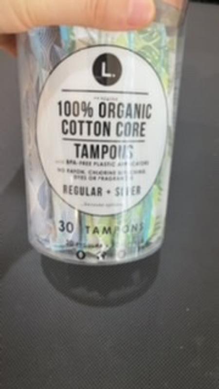 L. Organic Cotton Tampons Regular Absorbency, 30 count - Ralphs