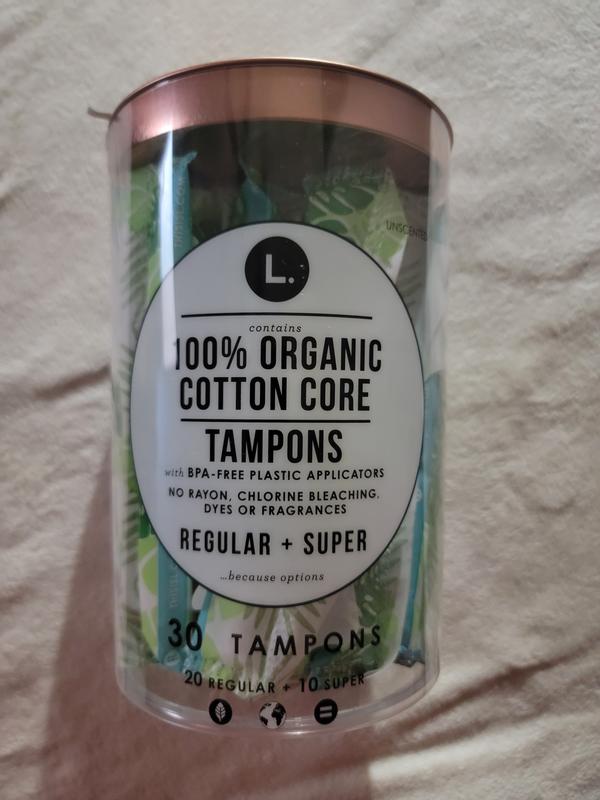 L. Organic Cotton Tampons Regular Absorbency - 30 ea
