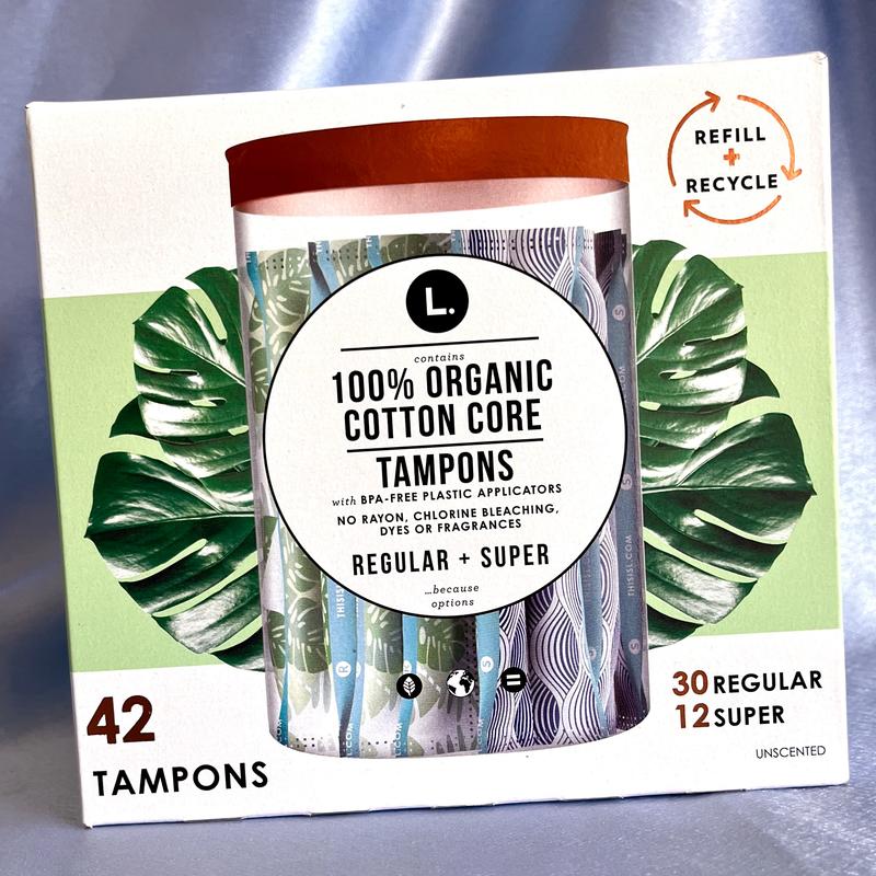 L. Cotton Tampons Regular Absorbency, Free from Chlorine Bleaching