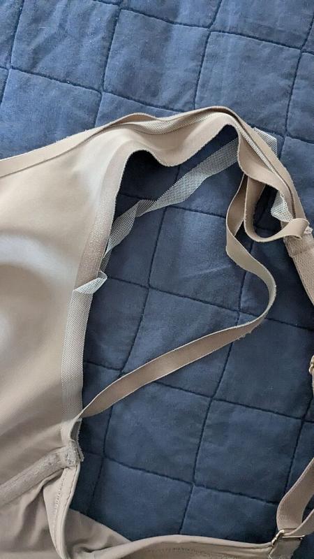 Customer photo for "Love the bra but the bands peel off in short time"