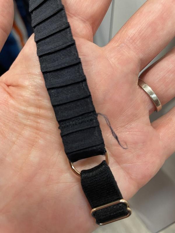 Customer photo for "Comfy but fraying"