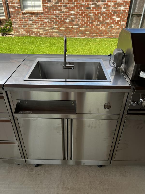 32 Inch Outdoor Stainless Steel Kitchen Sink Cabinet (MK01SS304