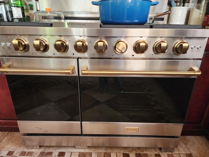 36-Inch Stainless Steel/Bronze Pro-Style Gas Range | Gordon Ramsay
