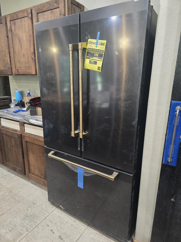 30-Inch Black/Navy Blue Counter Depth French Door Refrigerator