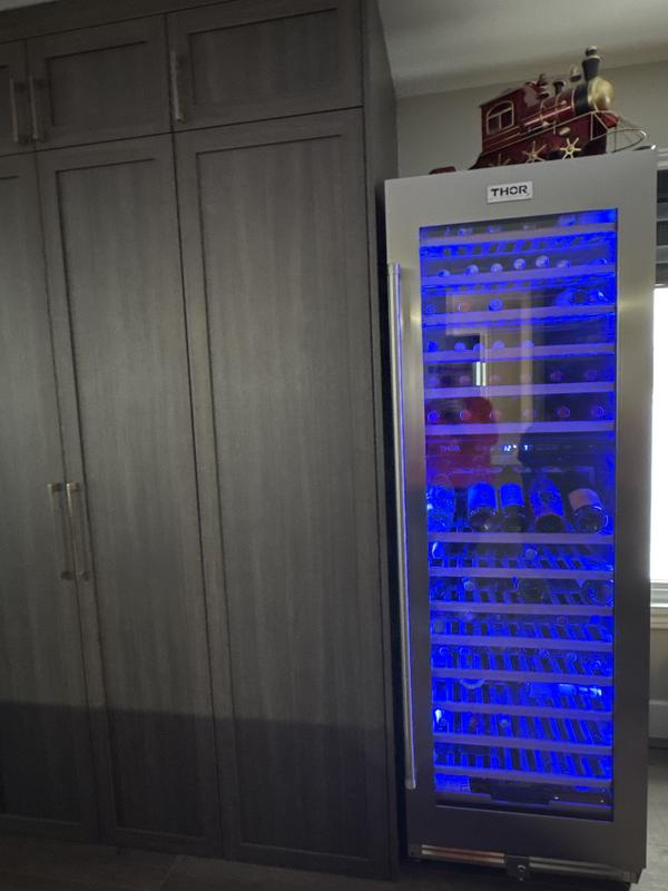 Buy 24 Inch Single Zone Left Swing Wine Cooler, 45 Wine Bottle