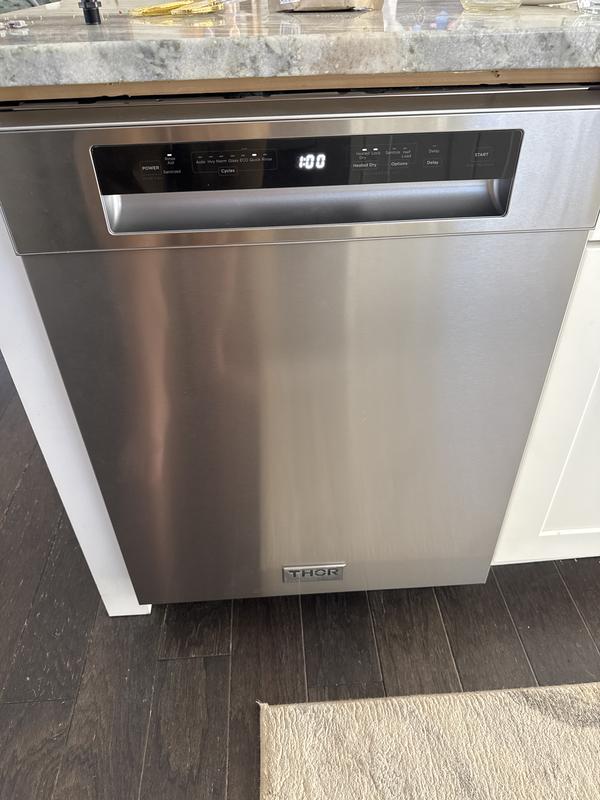 24 Inch Built in Top Control Dishwasher in Stainless Steel