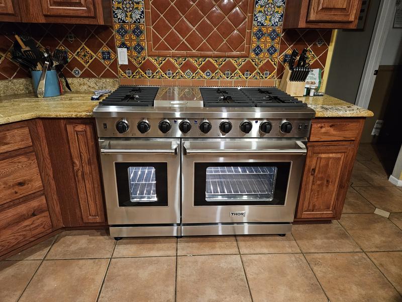 Heavy Duty Stove - 4 Burners - Double Unit - 70cm Deep - with Oven