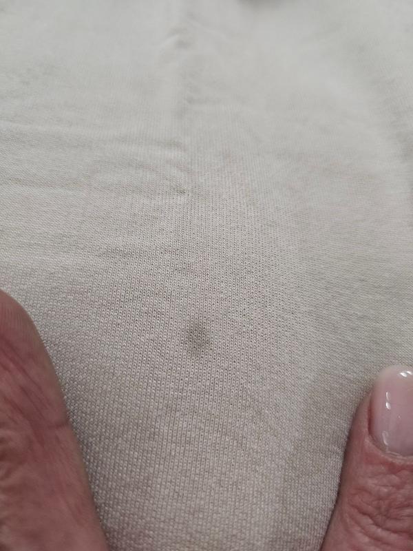 Customer photo for "Came with a stain"