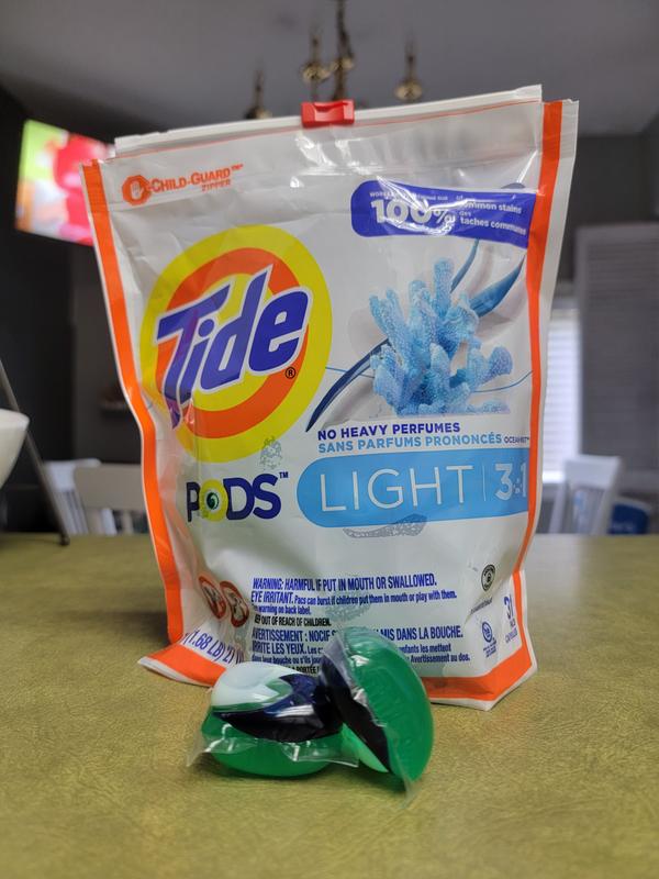 Tide PODS Light Laundry Detergent Ocean Mist Scent