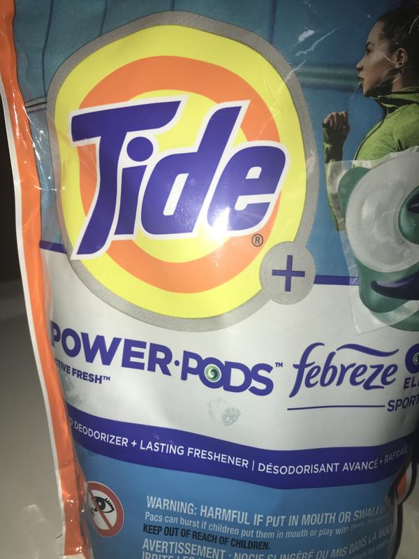 Tide Power Pods Laundry Detergent Pacs with Febreze, 45Count