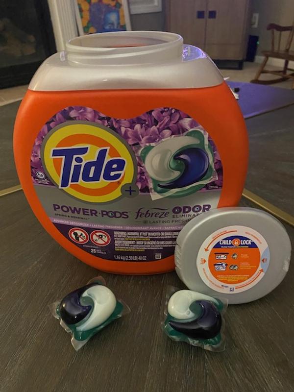 Tide PODS with Downy, Liquid Laundry Detergent Pacs, April Fresh, 57 count