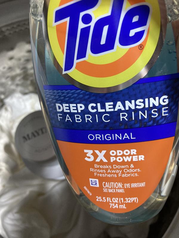 Tide Clean Boost Fabric Rinse, 25.5 fl oz, Removes Odors, Original 