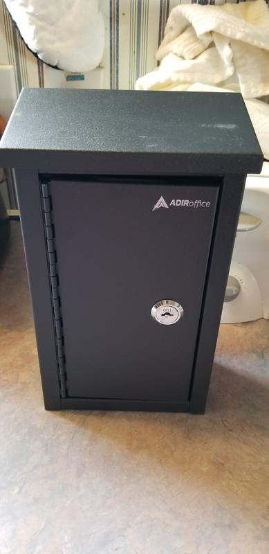 AdirOffice Wall Mount Blue Metal Lockable Mailbox at Lowes.com