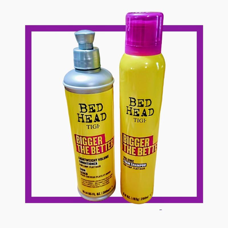 TIGI Bed Head Bigger The Better Volume Foam Shampoo for Fine Hair 6.8 oz