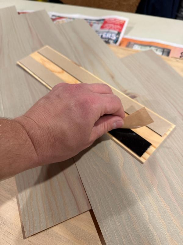 Timberchic 1/8-in x 3-in x 1-ft Finished Pebble Pine Wood Peel and ...