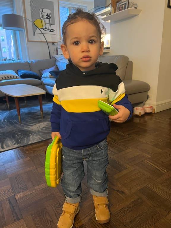 Customer photo for "Buying This Shoe For My Son Every Time He Outgrows It!!!"