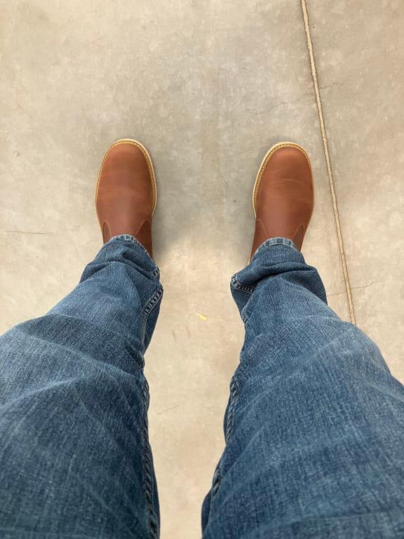 Customer photo for "Britton road mid Chelsea Boot"