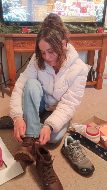 Customer photo for "Excellent hiking boots!"