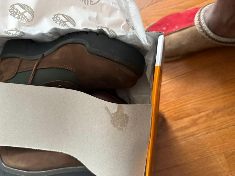 Customer photo for "I will no longer buy timberland"