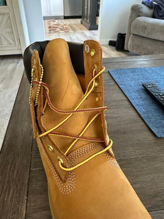 Cut in the leather