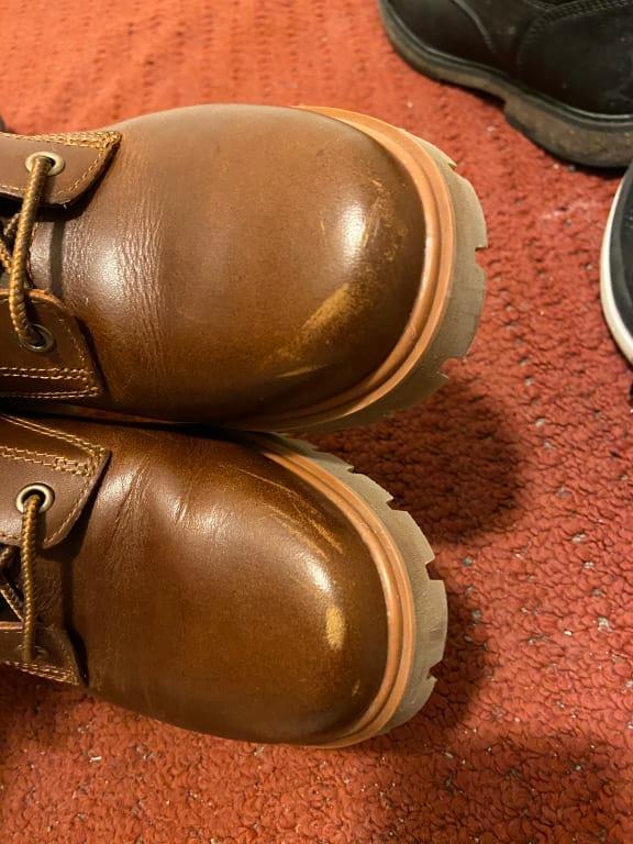 Customer photo for "Scuffs incredibly easily"