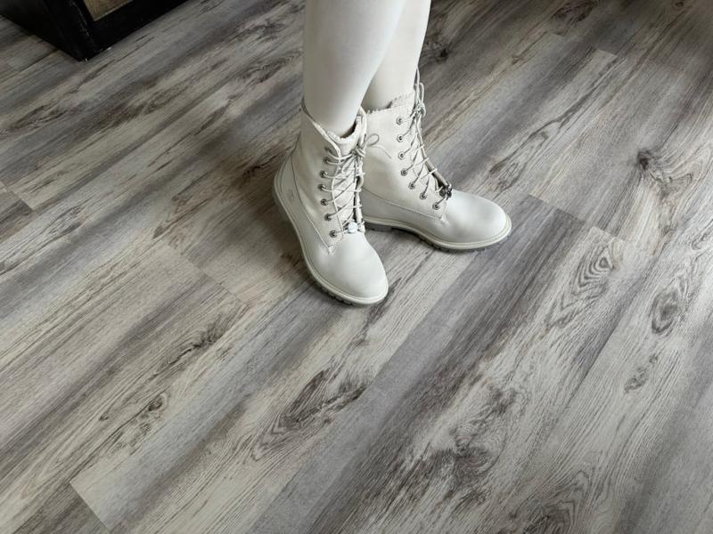 Customer photo for "White boots are just gorgeous"