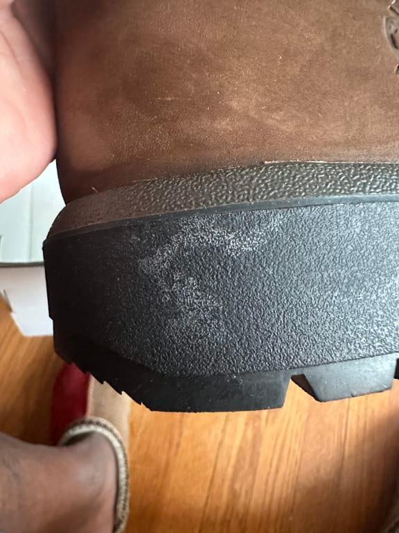 Customer photo for "I will no longer buy timberland"
