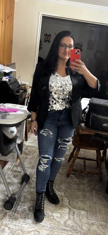 Customer photo for "Such a great boot! I bought a second pair, different color"