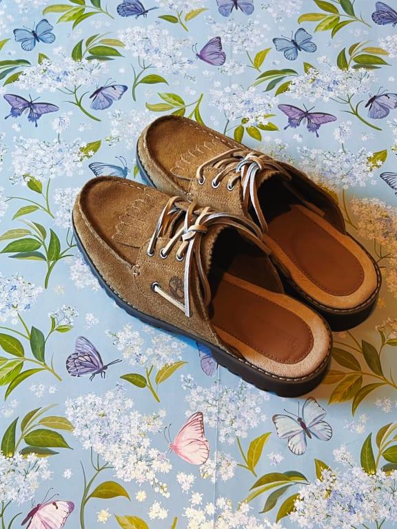 Brown Suede Mules