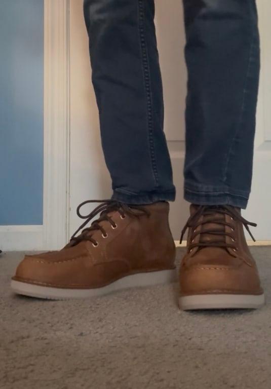 Joe’s Jeans Brown Moc Toe Chukka Boots Men’s Size 10.5 Casual Lace Up Shoes Joes Jeans Mens 11.5 Brown Leather Chukka Boot Preowned. | eBay main image 4