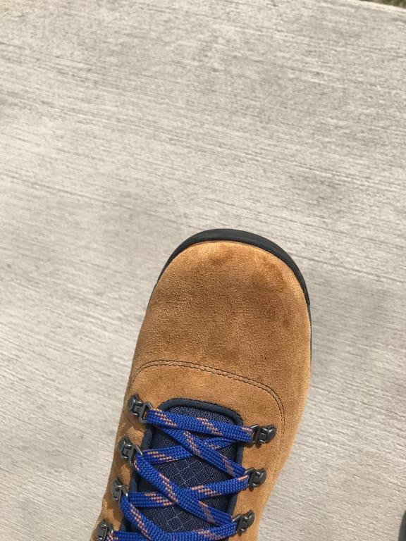 Right shoe with slight water marks