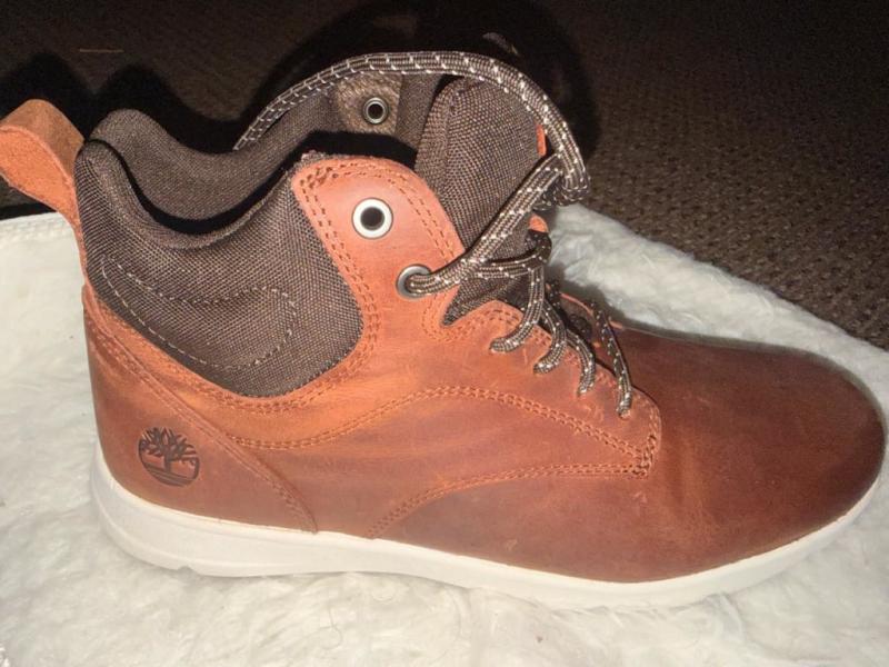 brown leather color and ankle support