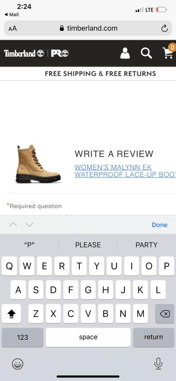 Photo submitted with review of product