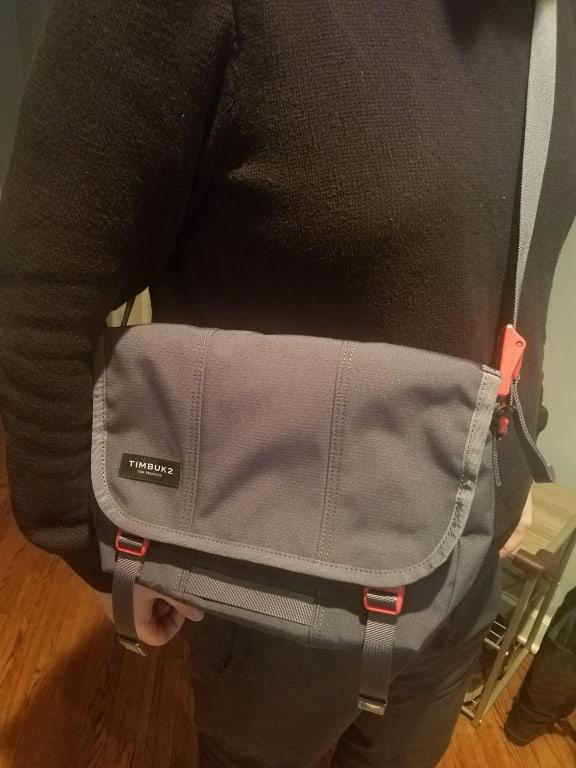 Customer photo for "The best messenger bag"