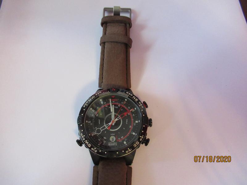 allied 45mm tide temp compass fabric strap watch