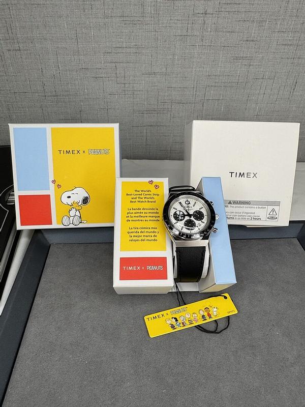 Timex Q Timex x Peanuts Snoopy Chronograph, 40mm | Bloomingdale's
