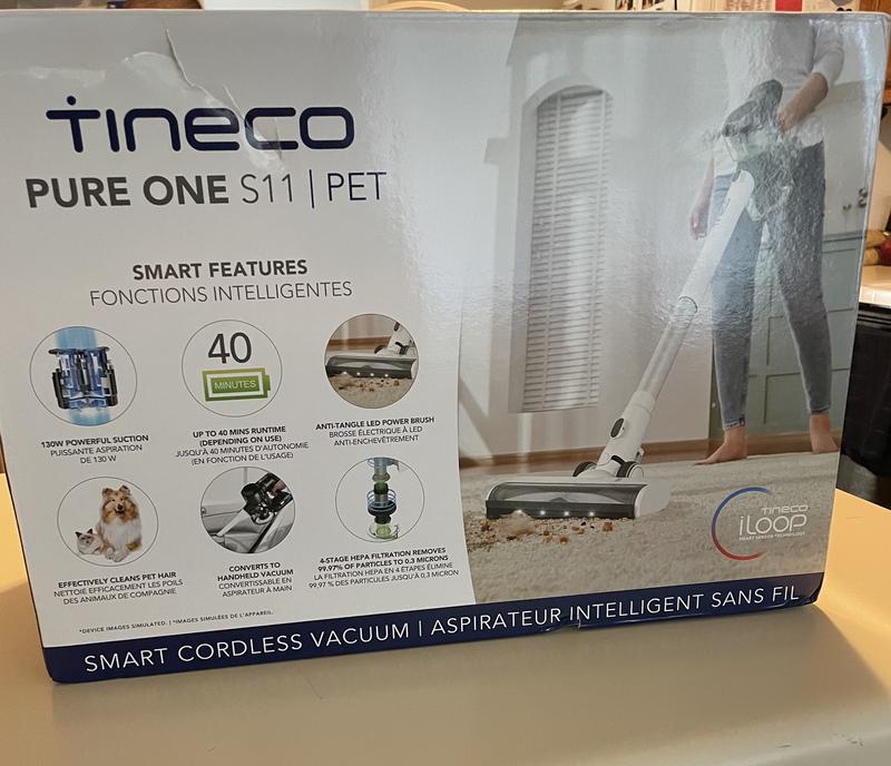 Tineco Pure One S11 Dual Cordless Stick Vacuum with iLoop Smart Sensor  Technology Gray VS112000US - Best Buy