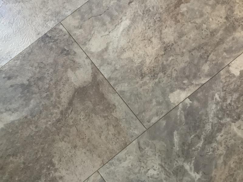 Dirt between tiles.