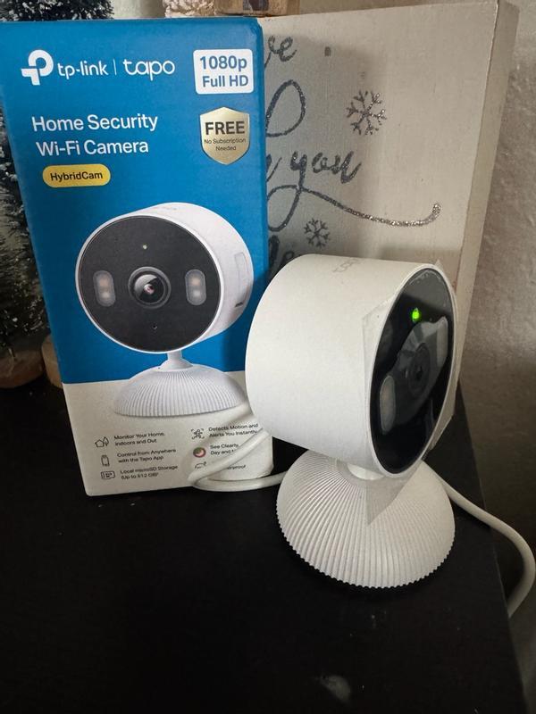 TP-LINK Tapo Indoor/Outdoor Plug-in Security Camera, Color Night
